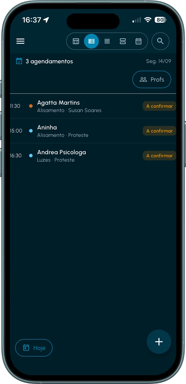 Lista do dia
